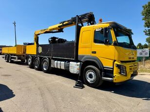 Volvo FMX 420 8X4 PALFINGER PK22.001 L TEC (17m!) + ACKERMANN ANHANGER flatbed truck