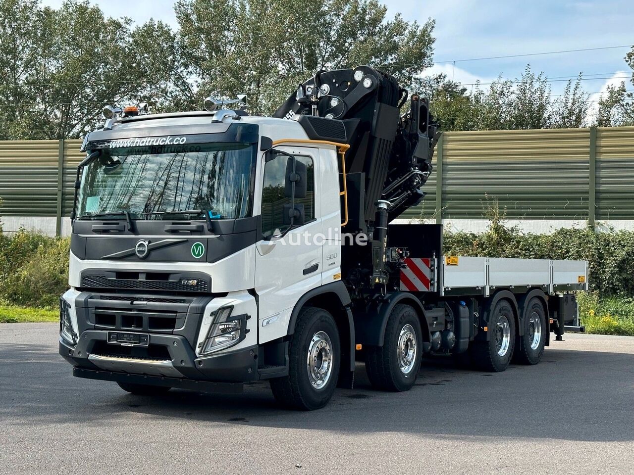 ny Volvo FMX 500  fladvogn lastbil