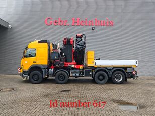 شاحنة مسطحة Volvo FMX 500 8x6 Fassi F1650 RA.2.28 8 x Hydr. Jip 6 x Hydr. Winch Fr