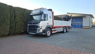 Volvo FMX 540 6x4 CRANE HIAB XS 232E6-17m flatbed truck