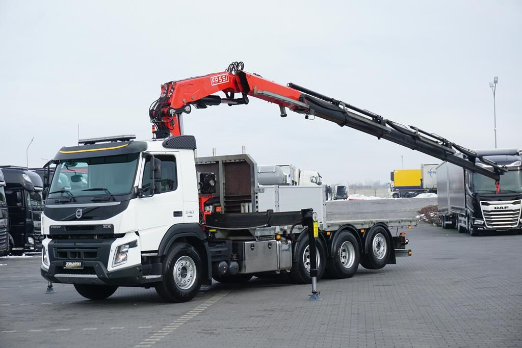 Volvo FMX / 540 / 8 X 4 / TRIDEM / SKRZYNIOWY + HDS / FASSI F 295 / WY flatbed truck