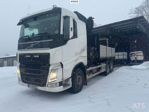 Volvo Fh 540 6x4 hook truck w/ crane bed. 28 t/m HMF crane. WATCH VIDE planbil