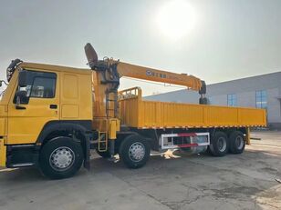 플랫베드 트럭 XCMG HOWO 8x4 Truck with 10-16t Crane
