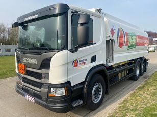 Scania P410 drivstoff transport tankbil