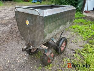 Rustfri vogn med kar / wagon wheelbarrow