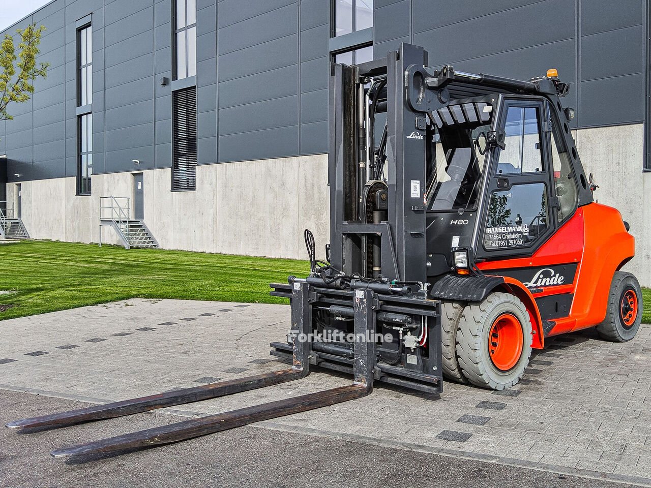 Linde H 80T/900/396 gasdriven gaffeltruck