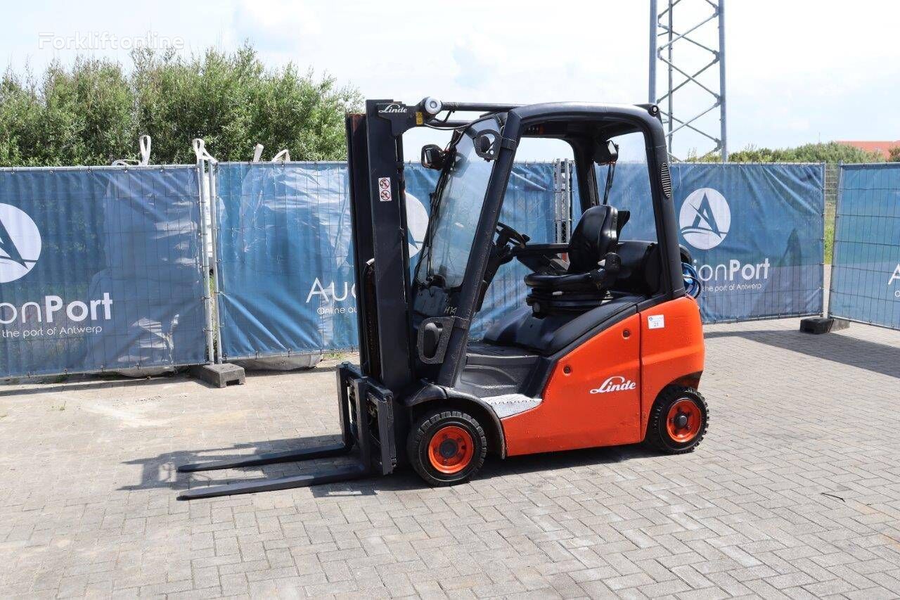 Linde H14T-01 gas forklift