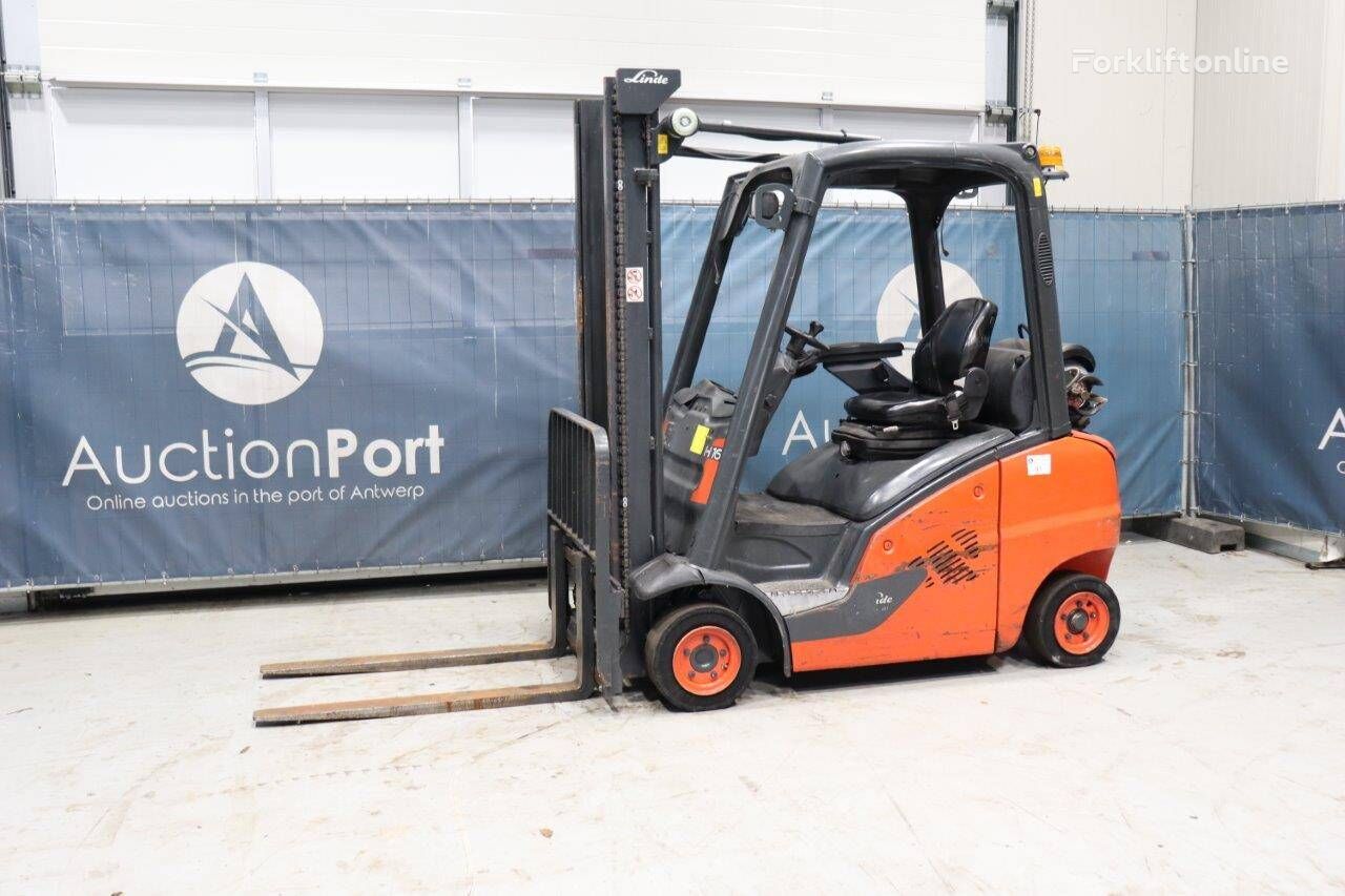 Linde H16T-01 gas forklift