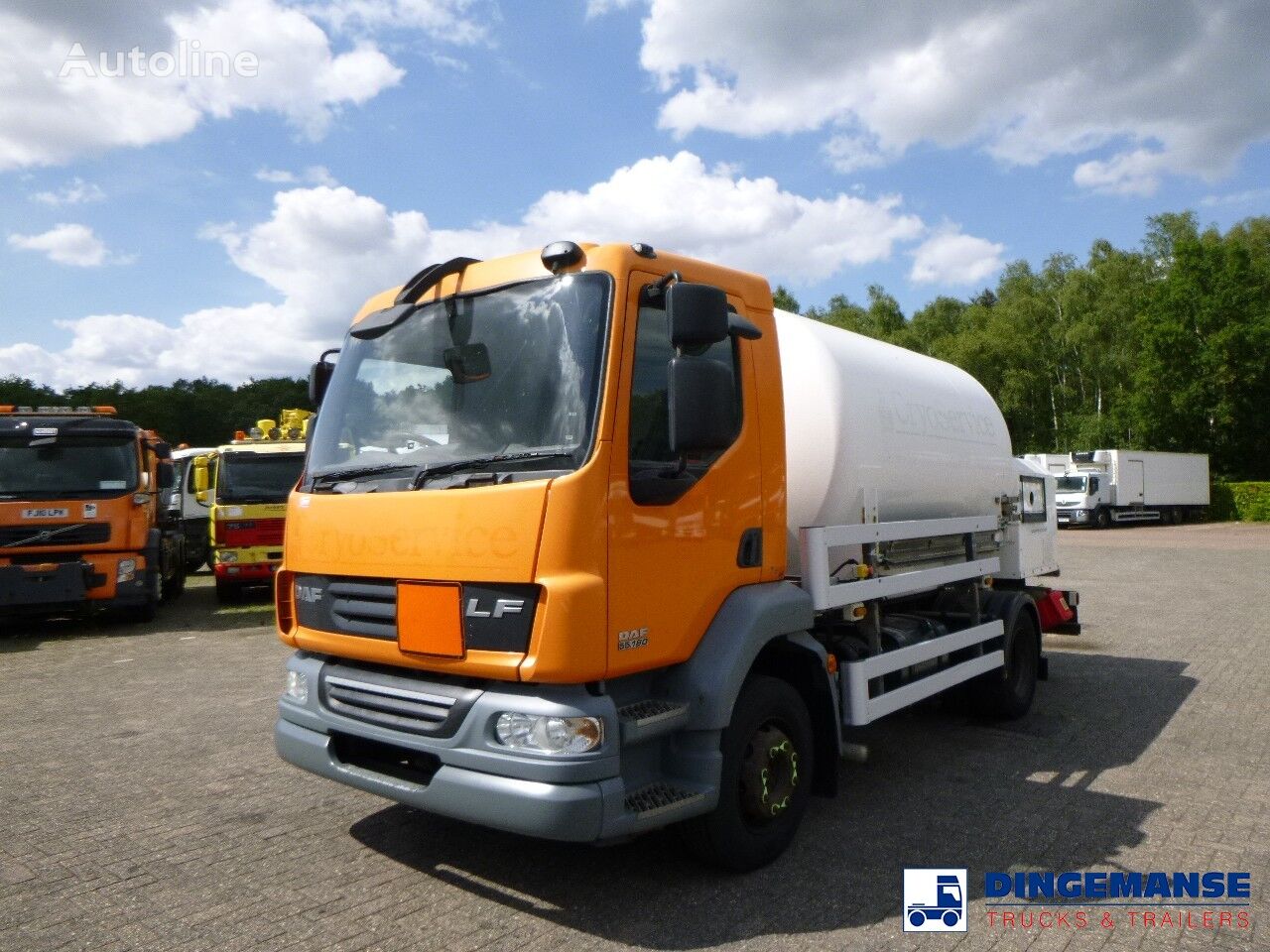 камион за транспорт на гас DAF D.A.F. LF 55.180 4x2 RHD ARGON gas truck 5.9 m3