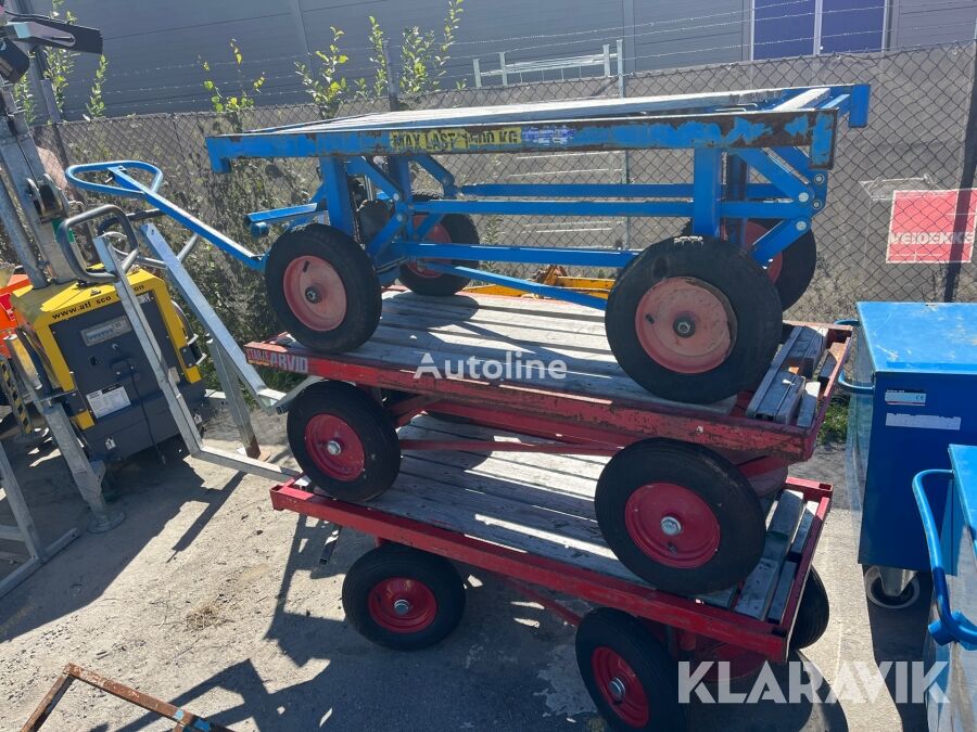 Starke Arvid Materialvagn 3 st Starke Arvid Alia 1500 kg glass transport trailer