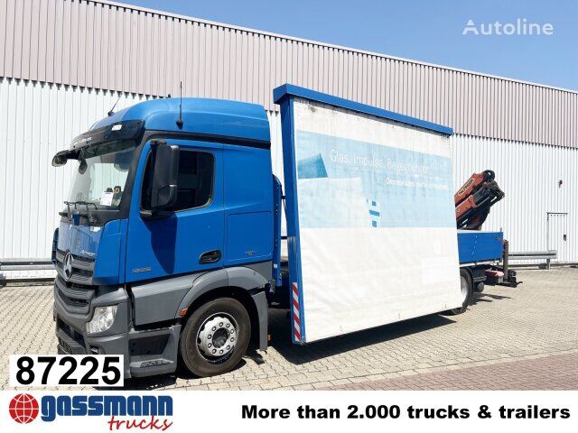 Mercedes-Benz Actros 1836 L 4x2, Glastransporter, Heckkran glass transport truck