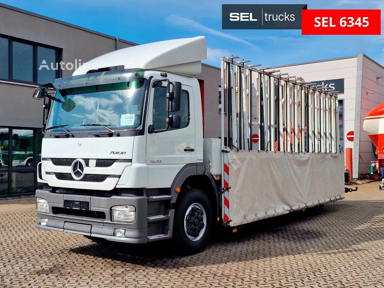 Mercedes-Benz Axor 1833 Palfinger PK 12002-EH glass transport truck - Autoline