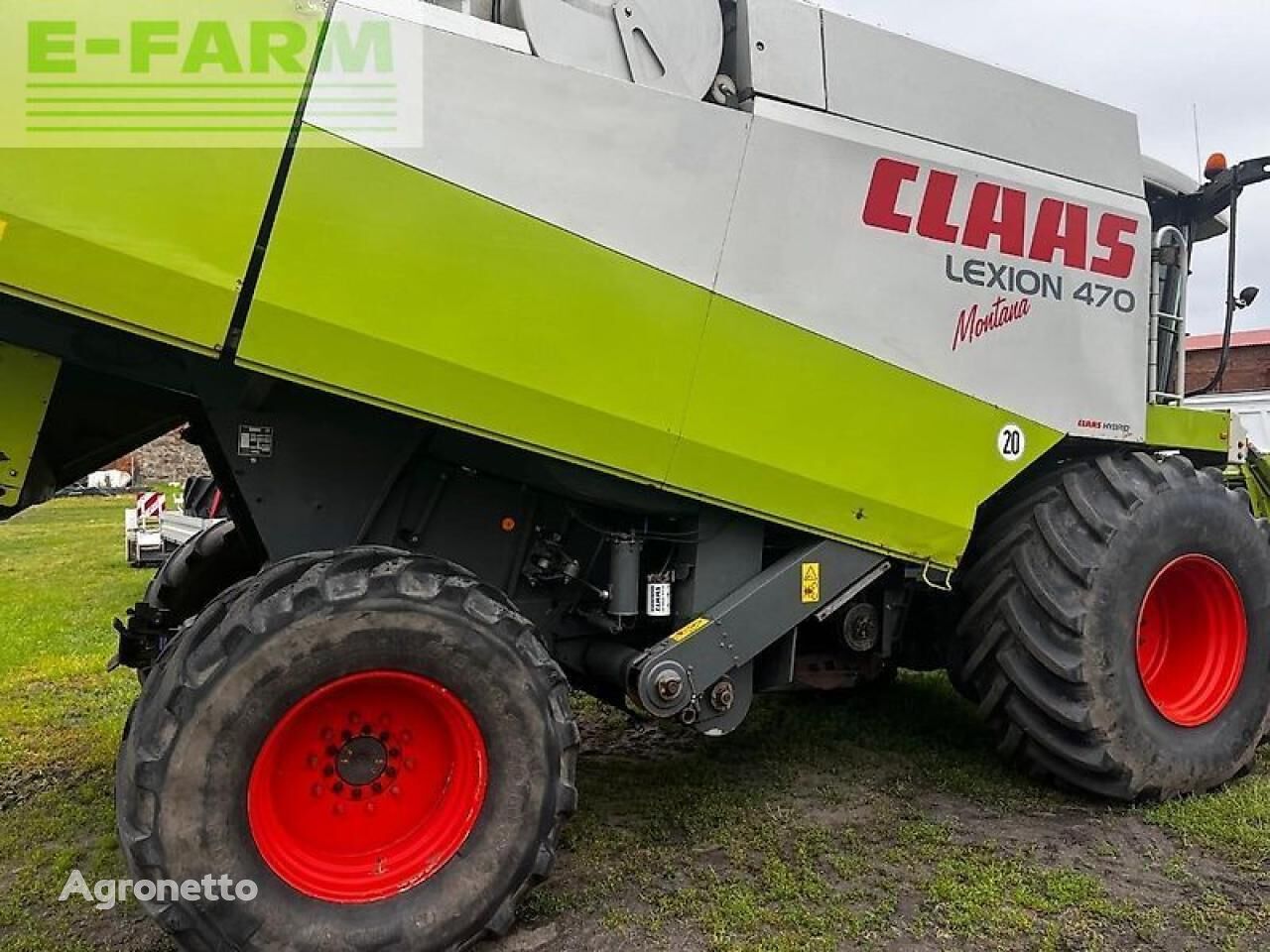 ماكينة حصادة دراسة Claas lexion 470 montana hangausgleich allrad