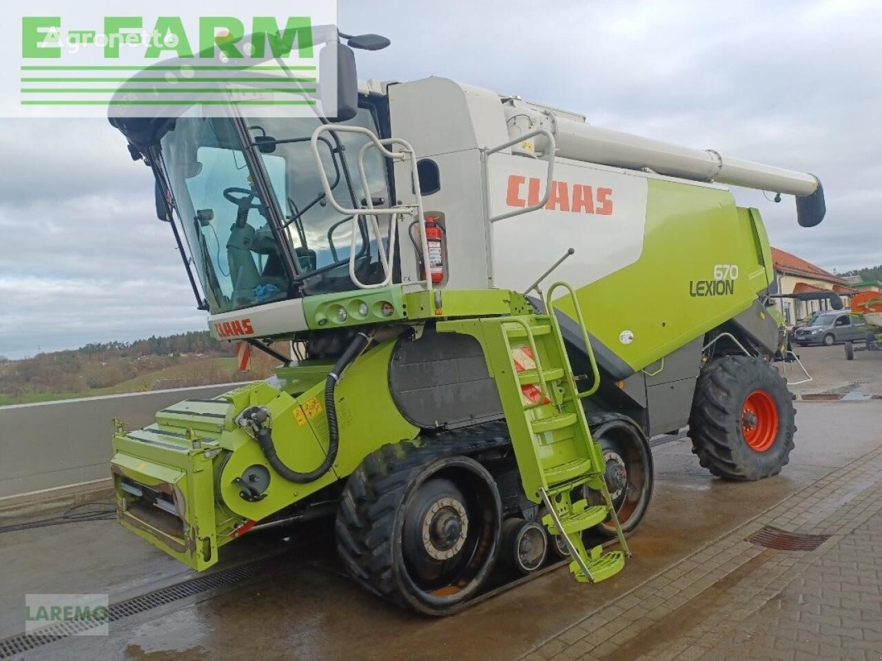 Claas lexion 670 tt terratrac v 900 cosechadora de cereales