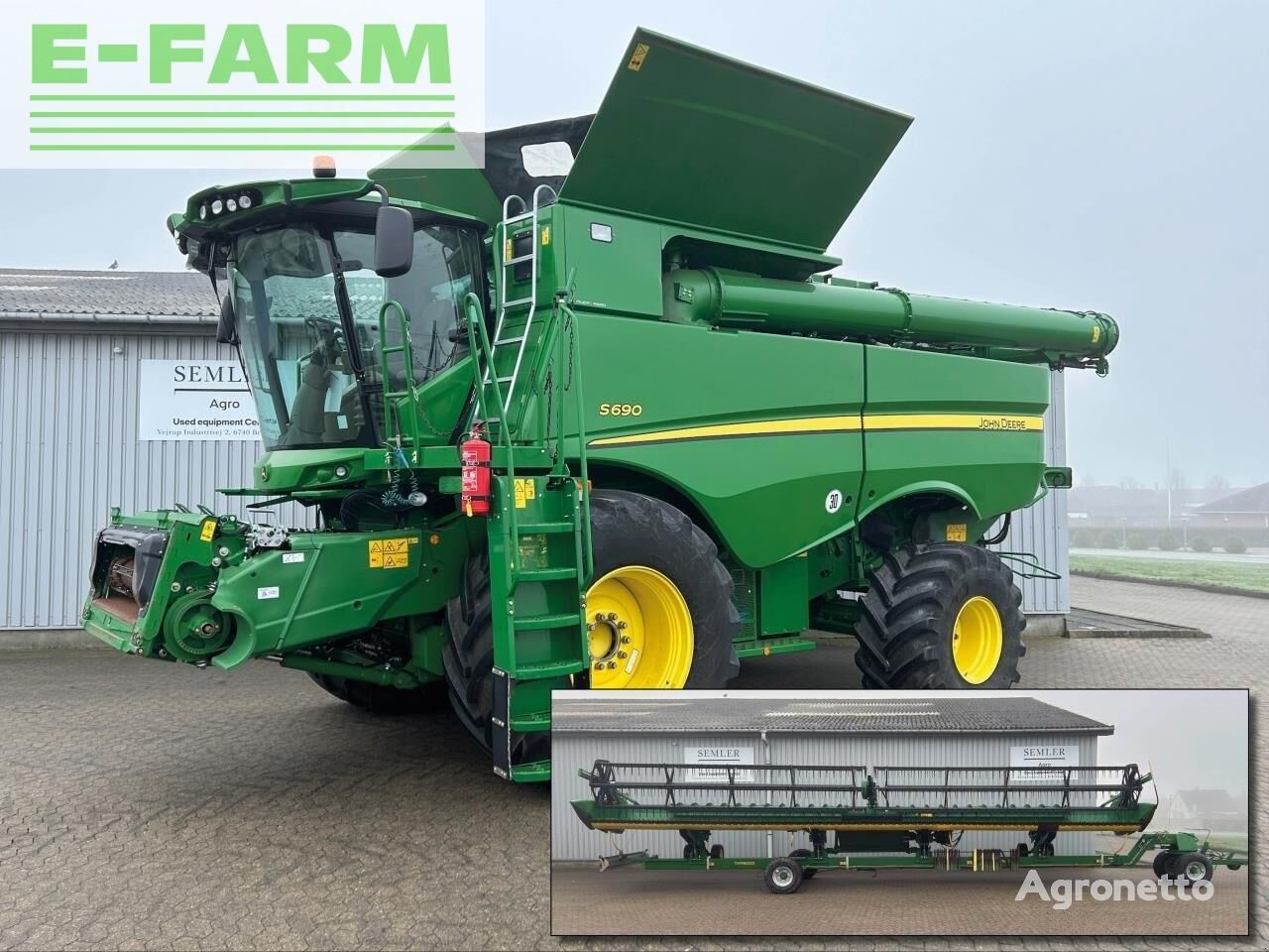 联合收割机 John Deere s690