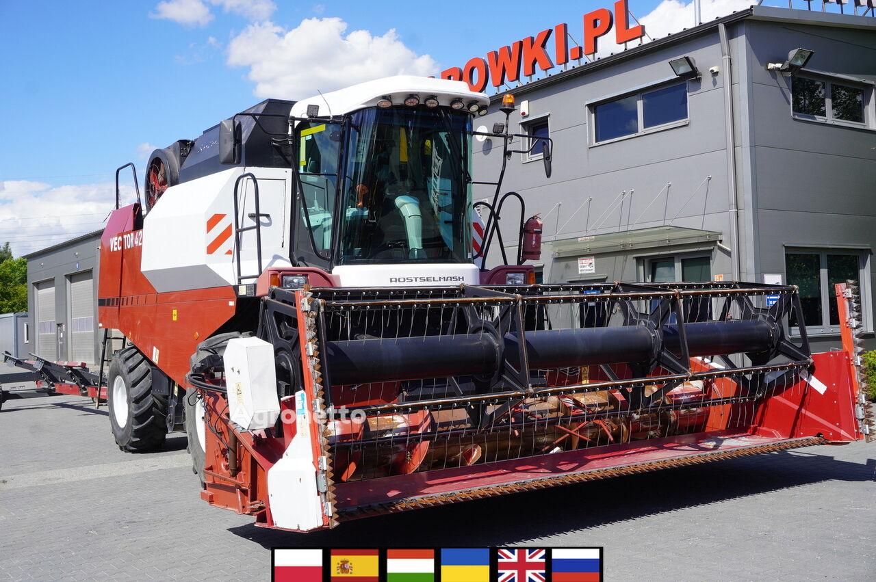 Moissonneuse-batteuse Rostselmash VECTOR 425 RSM-101 grain harvester + Header 5 m + rapeseed harve à vendre | Agroline CM Moissonneuse-batteuse Rostselmash VECTOR 425 RSM-101 grain harvester + Header 5 m + rapeseed harve - Agroline