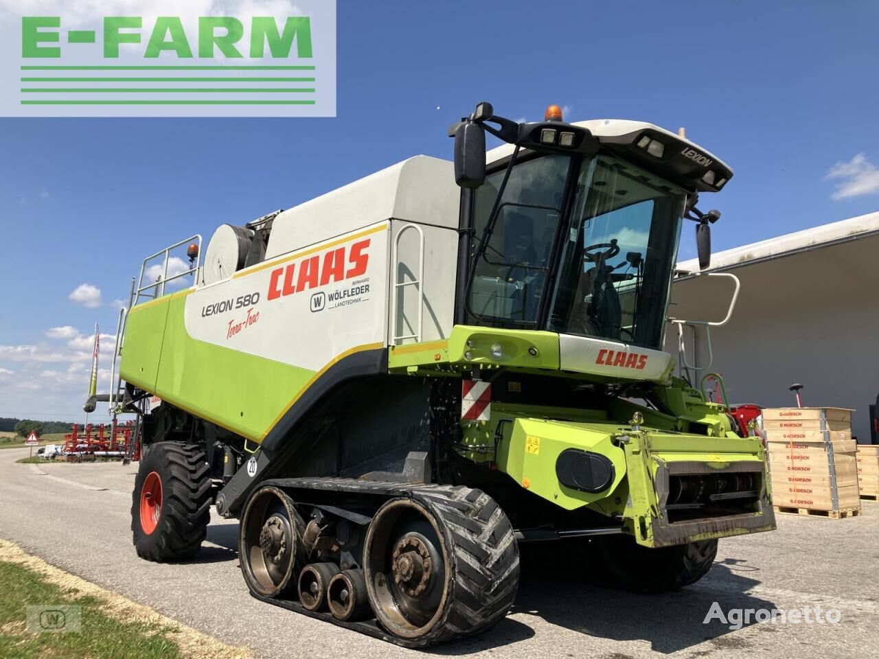 ماكينة حصادة دراسة lexion 580 tt