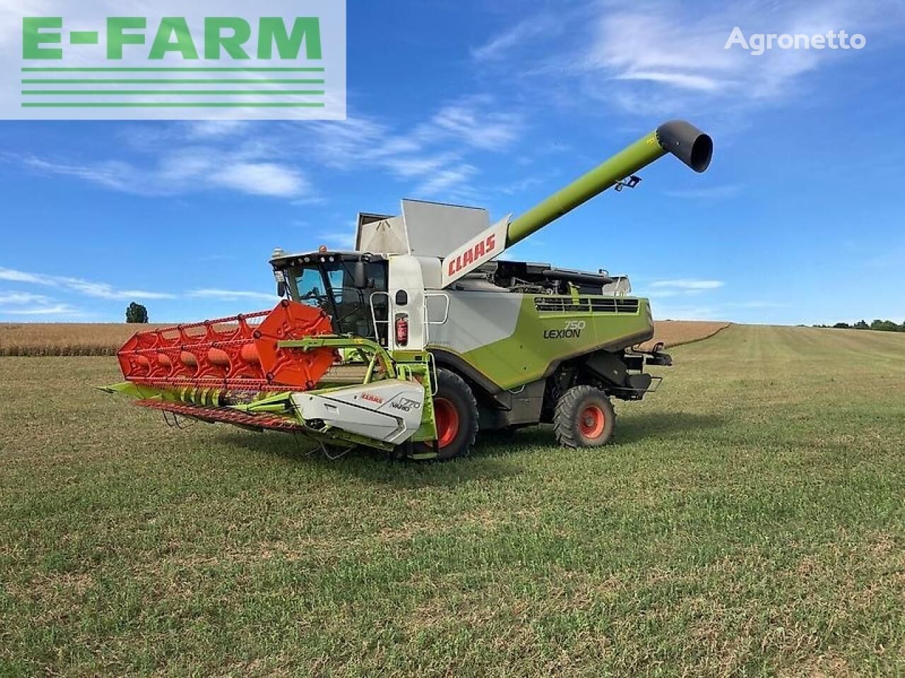 lexion 750 -tier 4 cosechadora de cereales