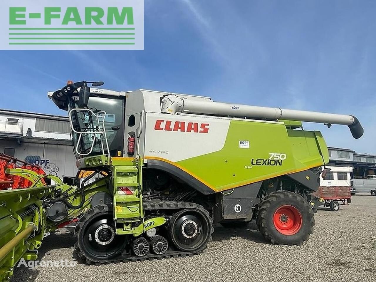 lexion 750 tt allrad 40 km/h graudu kombains