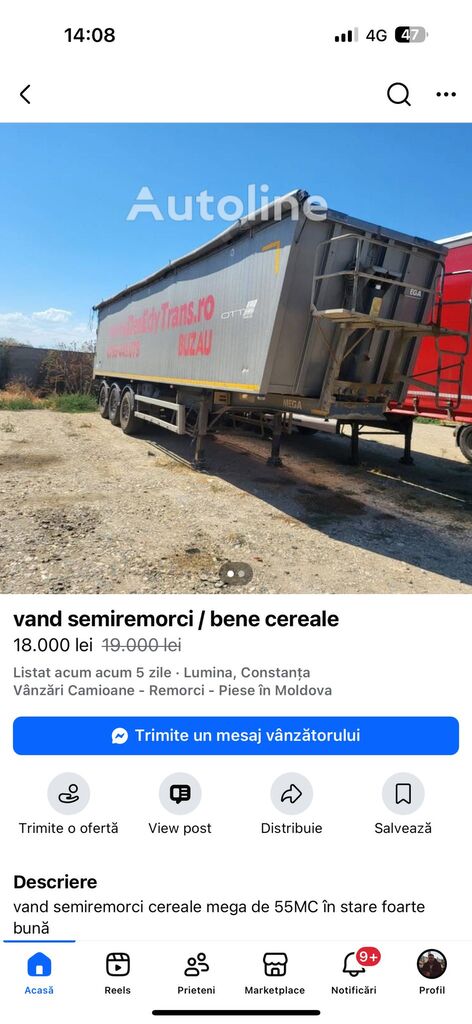 Mega MNL grain semi-trailer - Autoline