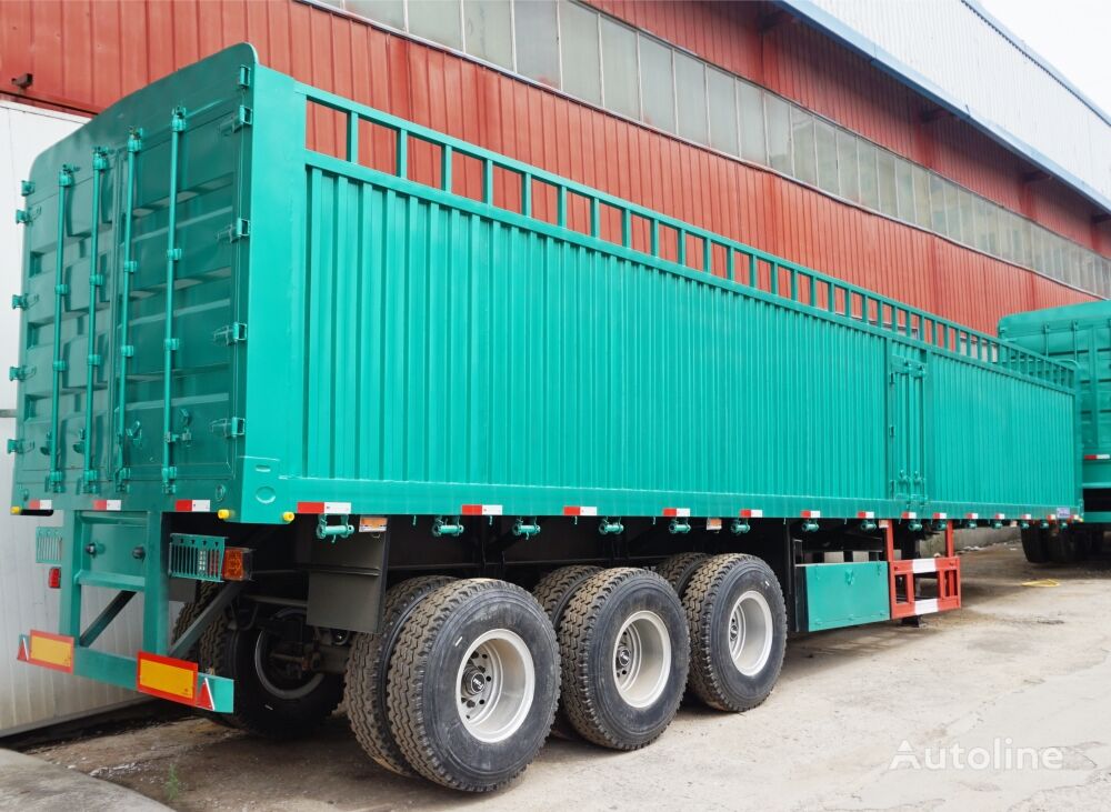 new TITAN Tri Axle Sidewall Bulk Cargo Semi Trailer with Board - S grain semi-trailer