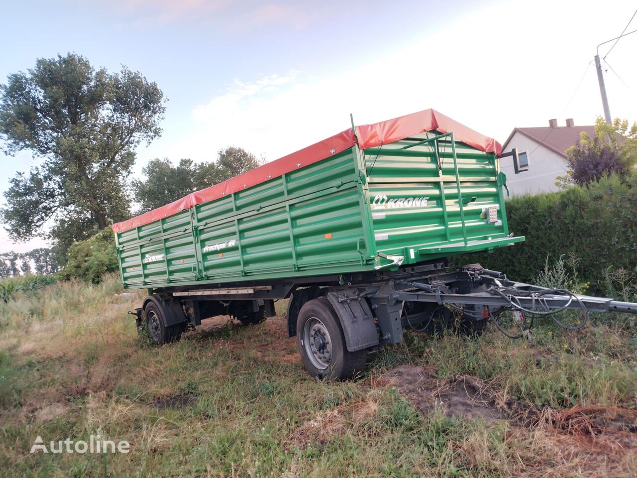 Krone grain trailer