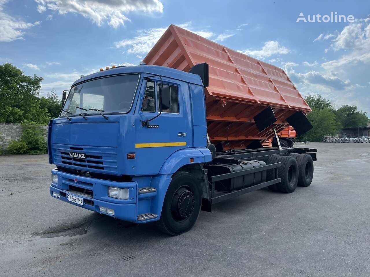 camion trasporto cereali KamAZ 65115