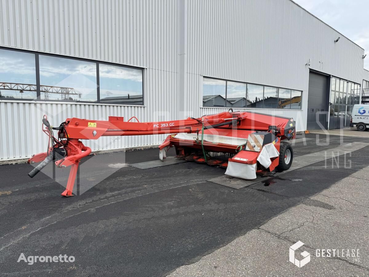 damaged Kuhn FC 353 GC rotary mower