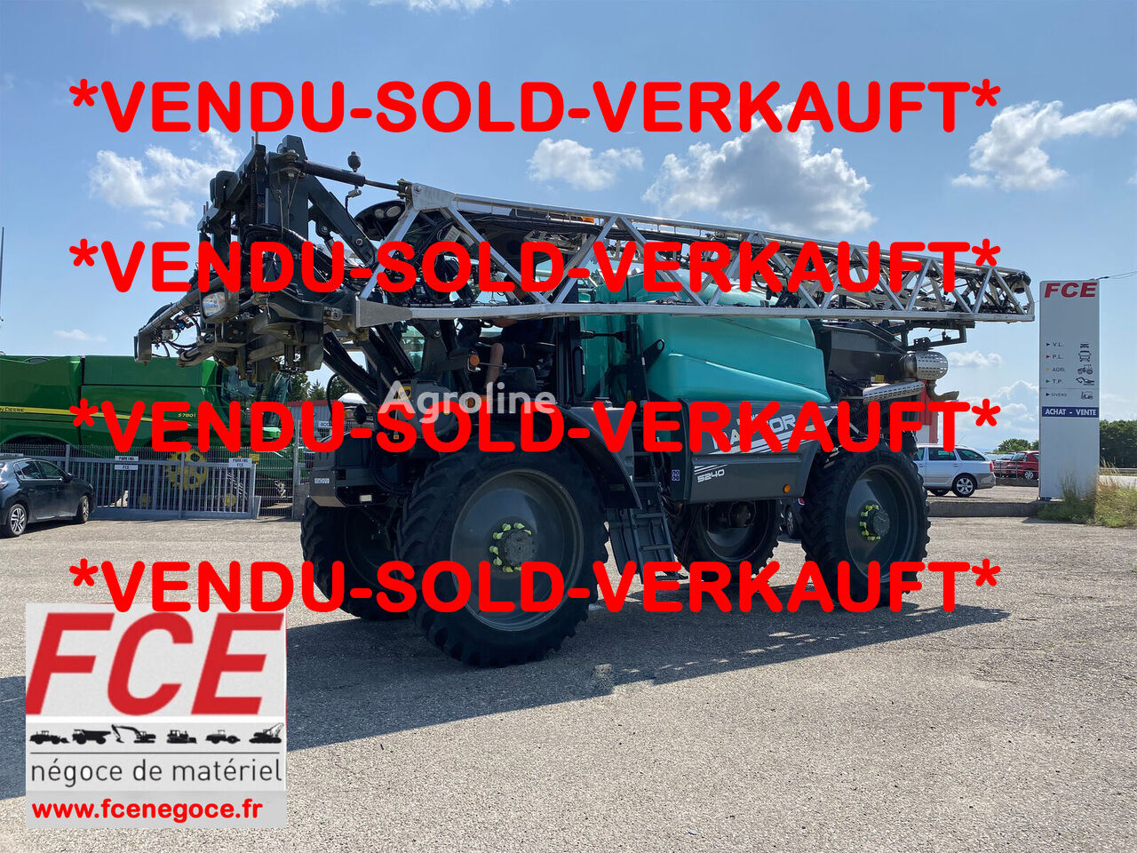 Damaged Berthoud RAPTOR 5240 DARK / Origine Française hay rake - Agroline