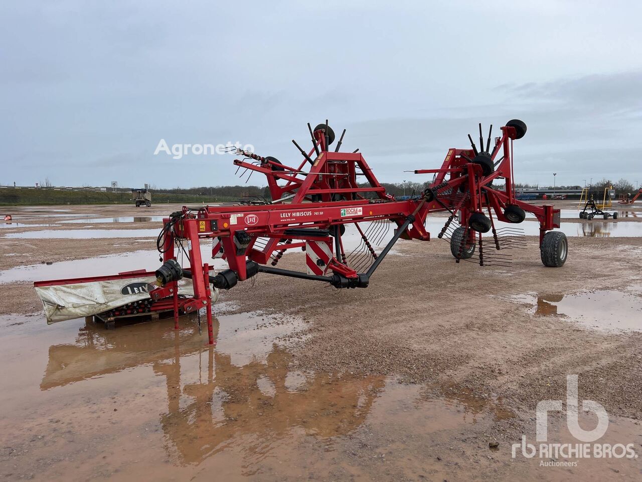 Lely HIBISCUS 765 SD 7.5 m Semi-Mount 2 Rotor Andaineur sakupljač sena