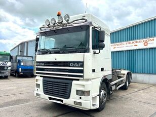 DAF 95.480 XF SPACECAB 6x2 WITH HOOK-ARM SYSTEM (EURO 3 / ZF16 MANUA kravas automašīna pacēlājs ar āķi