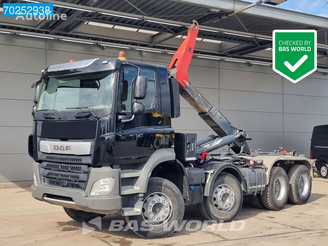 крюковой мультилифт DAF CF 480 8X4 17tons Dalby Big-Axle Steelsuspension Navi Euro 6