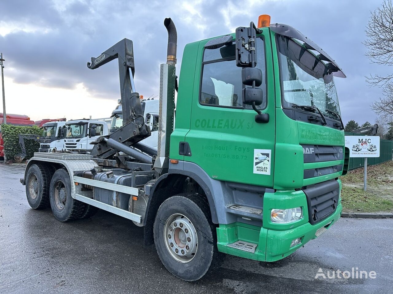 DAF CF 85.380 FAT 6x4 + HOOKLIFT PALFINGER P20 - MANUAL ZF - STEEL S hook lift truck