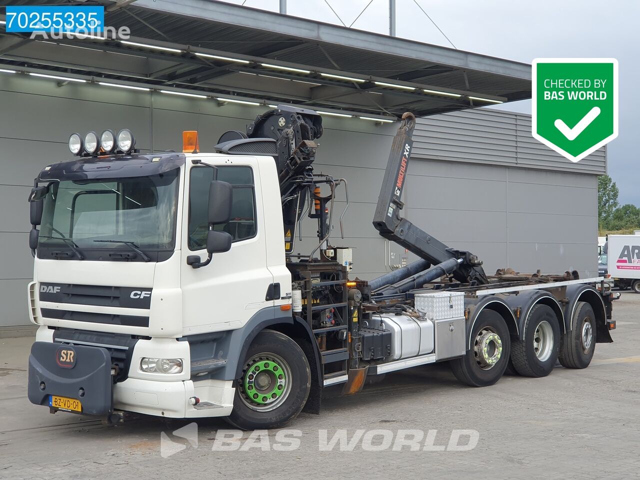 DAF CF85.360 8X2 NL-Truck Hiab 211 E-3 HIPRO Kran 21T Multilift Euro camión con gancho