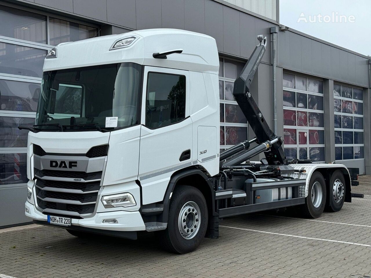 جديدة شاحنة ذات الخطاف DAF Daf XD 450 MEILLER Abrollkipper Funk Vermietung!