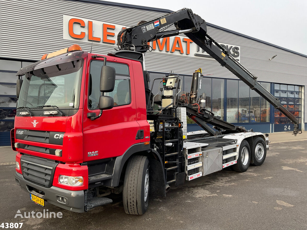 DAF FAN 85 CF 410 Hiab 16 Tonmeter laadkraan hook lift truck