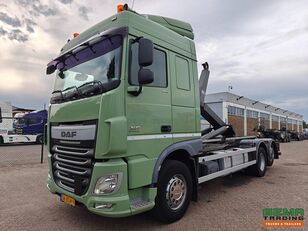 DAF XF 460 FAR 6x2 Spacecab Euro6A - VDL Hooklift System 21T - Lift  hook lift truck