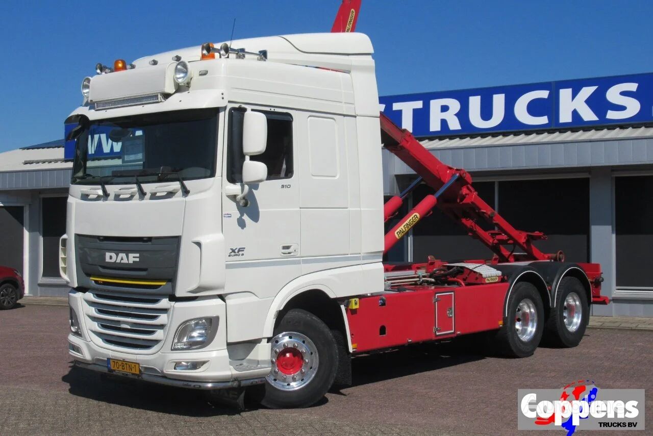 DAF XF 510 Fat 6x4 Euro 6 hook lift truck