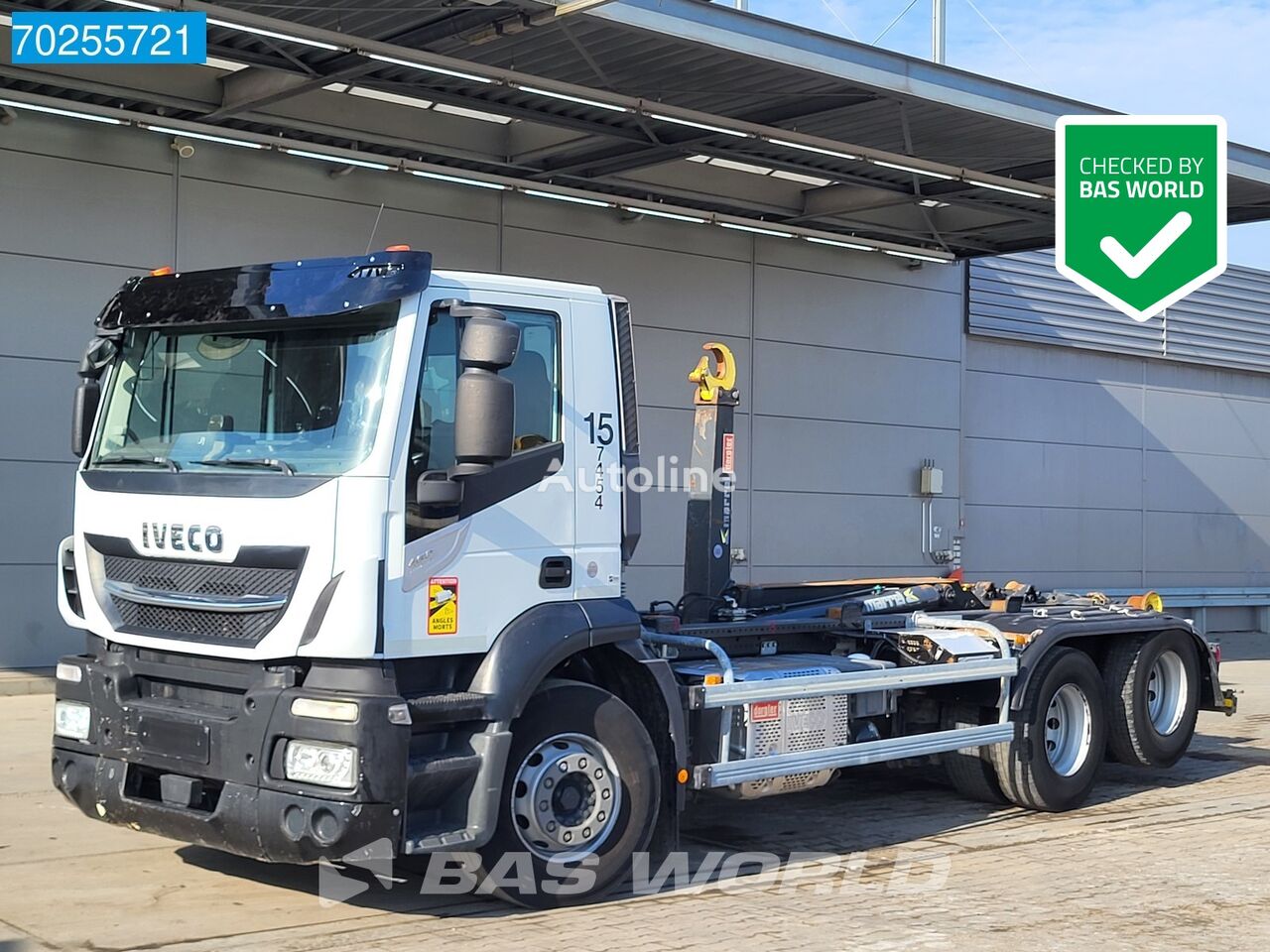 camion ampliroll IVECO Stralis 460 6X2 20Tons hooklift ACC ActiveDay Euro 6