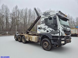 IVECO Stralis AT350 8x4 -Full steel - Steering axle hook lift truck