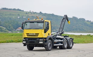 camion ampliroll IVECO TRAKKER 410 * ABROLLKIPPER * 6x4 * TOPZUSTAND