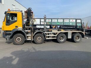 IVECO Trakker 450 | 8x4-6 | Hook + Crane | haakarm vrachtwagen