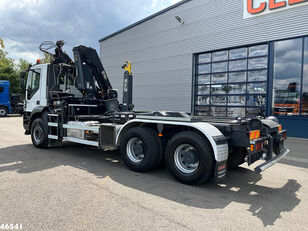 IVECO Trakker AD410T 6x4 Euro 6 Hiab 18 Tonmeter laadkraan hook lift truck