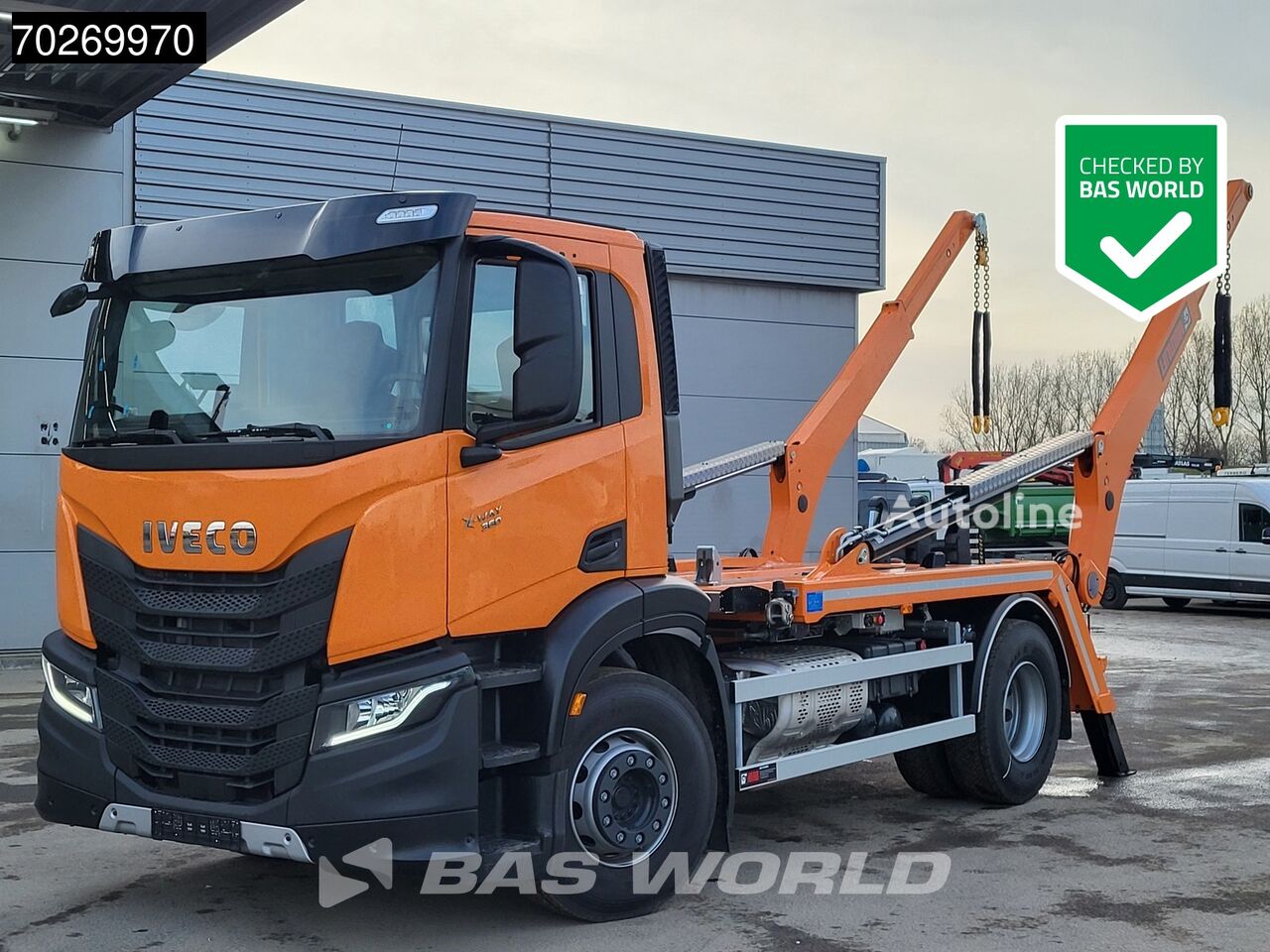 new IVECO X-Way 360 4X2 NEW! HIAB 12tons skiploader Automatic Euro 6 hook lift truck