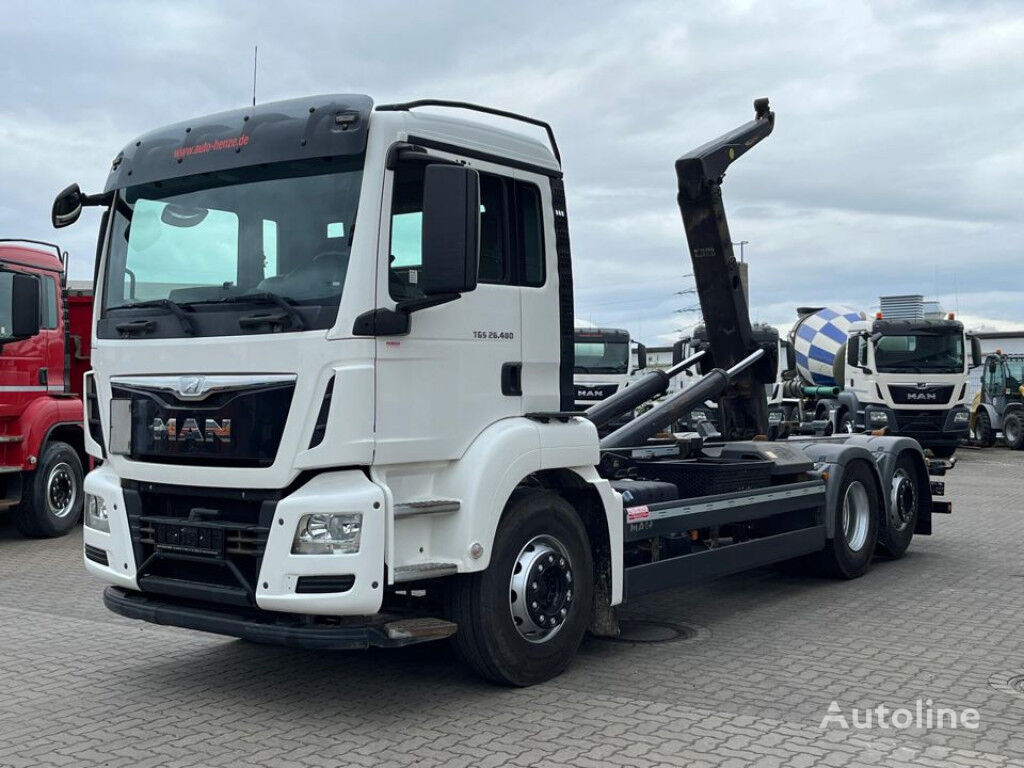 camion ampliroll MAN TG-S 26.480 6x2 Abrollkipper Meiller