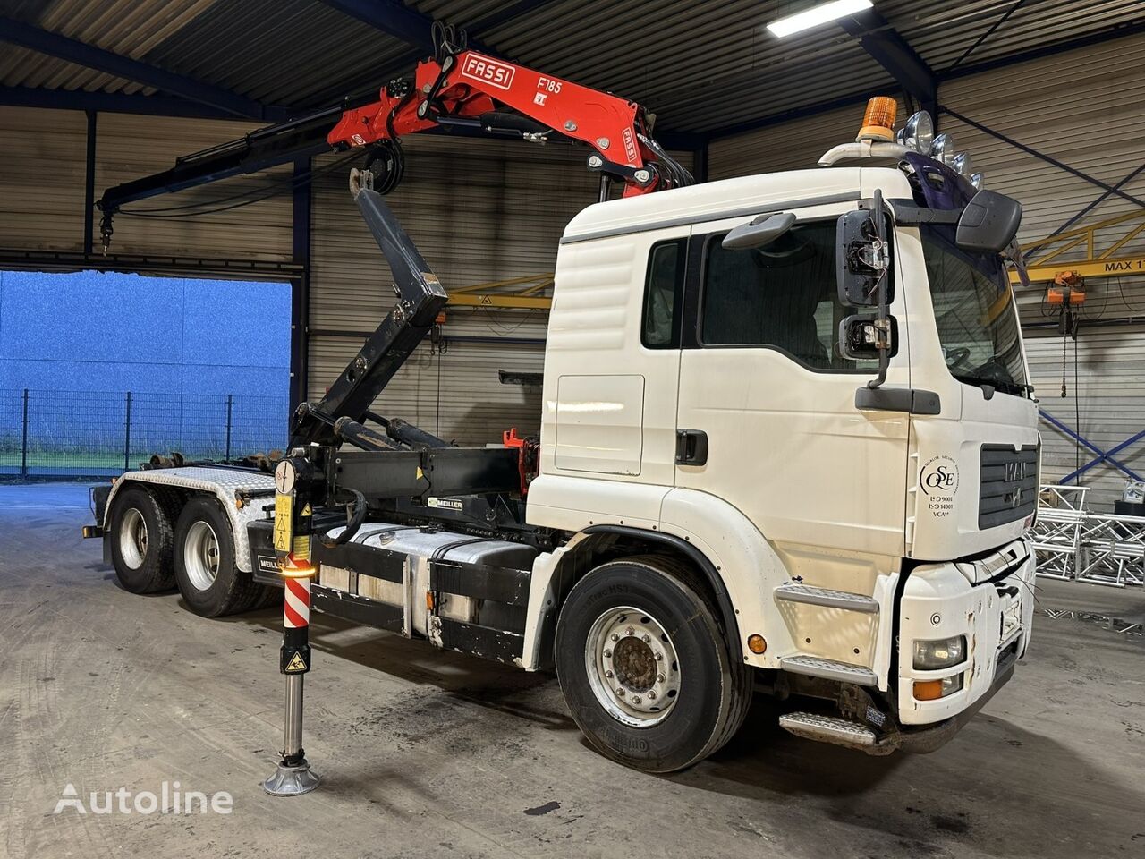 крюковой мультилифт MAN TGA 26.480 MEILLER 20T Hooklift + (2021) CRANE FASSI F185A.2.23