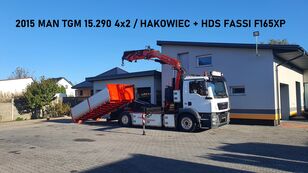 крюковой мультилифт MAN TGM 15.290 4x2 Hakowiec + HDS FASSI F165XP2.25