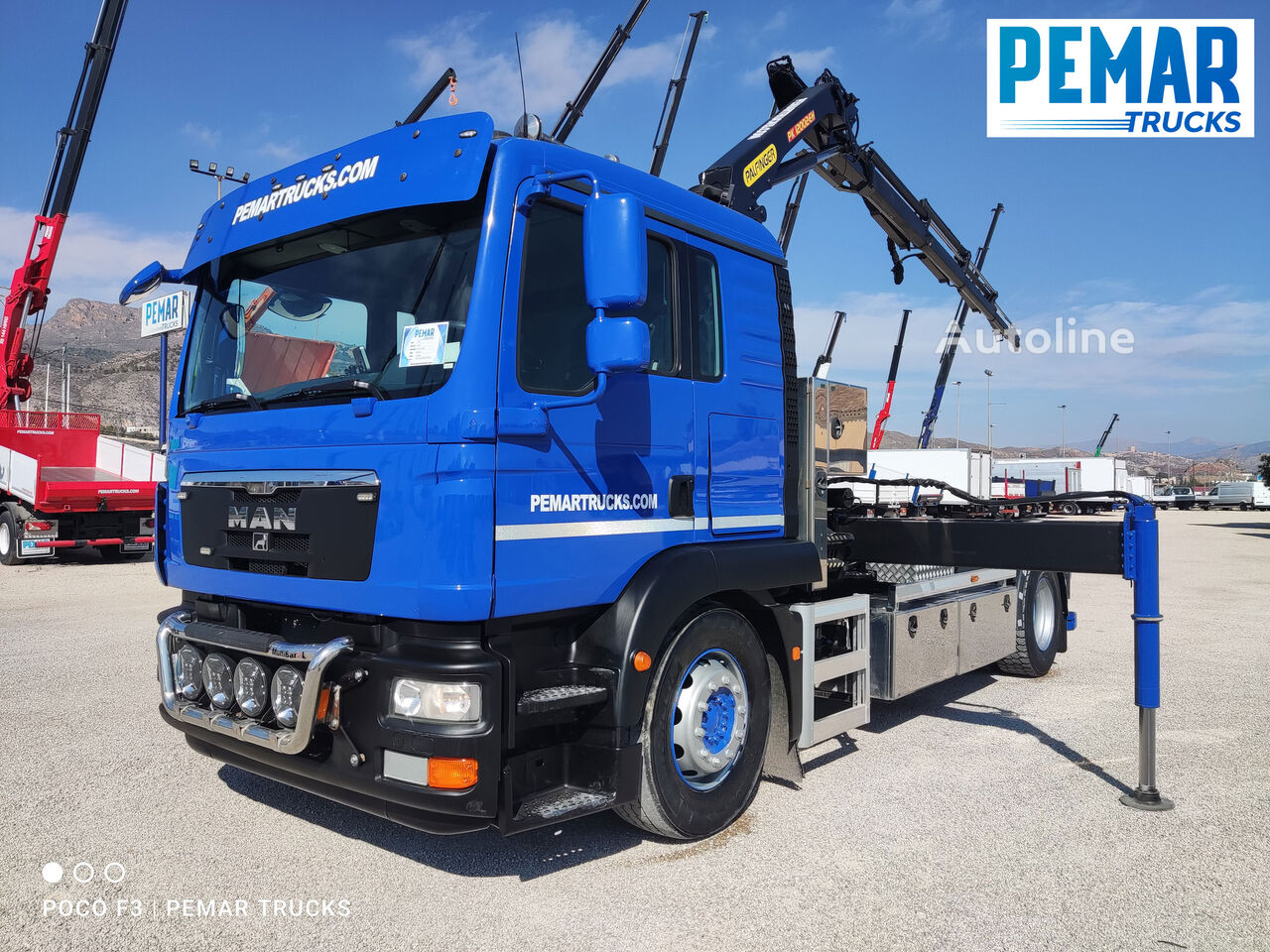 крюковой мультилифт MAN TGM 18.290 GRUA MULTILIFT EURO 5