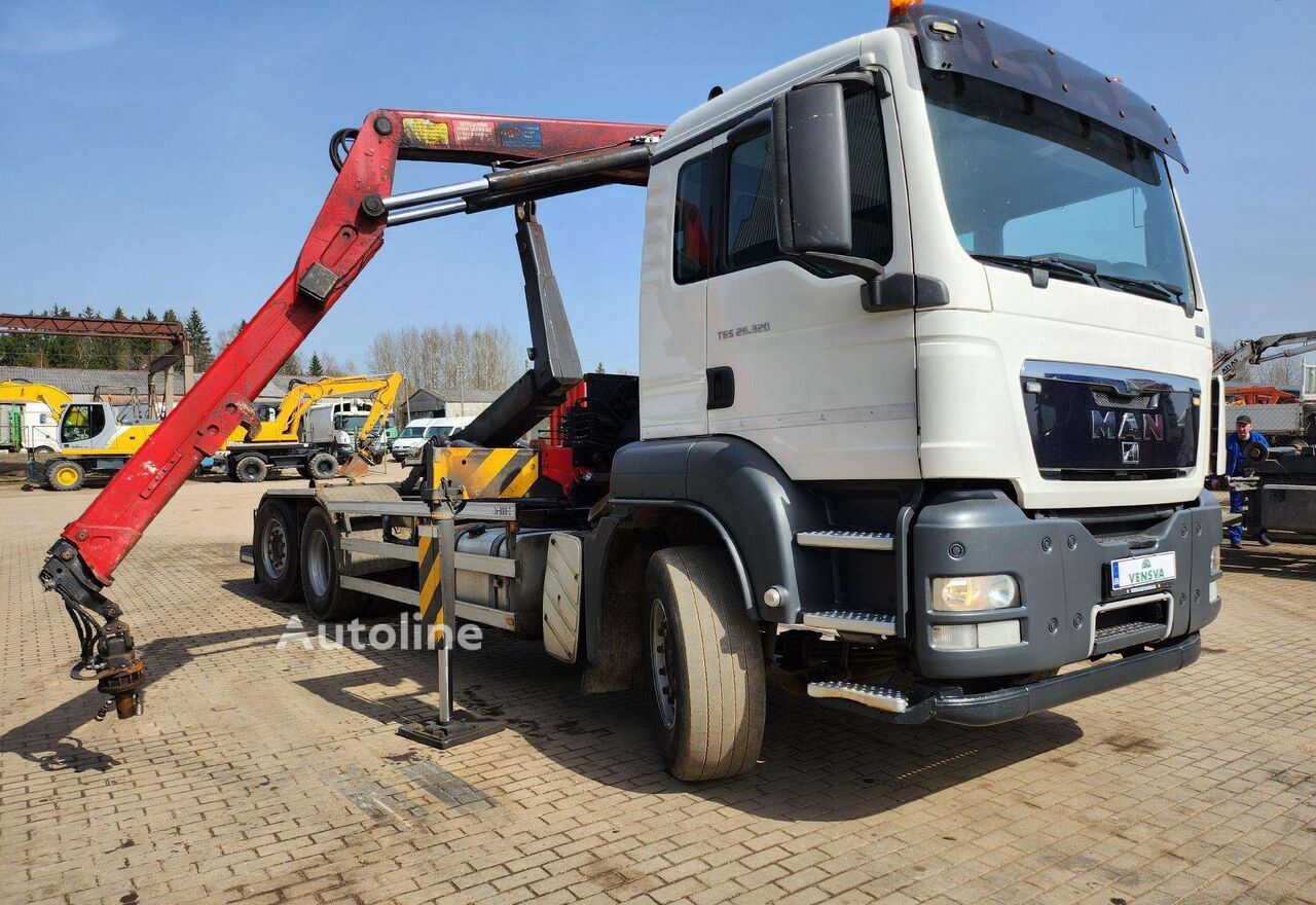 待售带挂钩升降式装卸车 MAN TGS 26.320 6x2-4 + Hyvalift + HMF 1643-Z2 | Autoline CN 带挂钩升降式装卸车 MAN TGS 26.320 6x2-4 + Hyvalift + HMF 1643-Z2 - Autoline