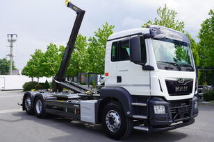 MAN TGS 26.420 6×2 E6 Marrel hooklift / 132 tho. km / steering and l hook lift truck